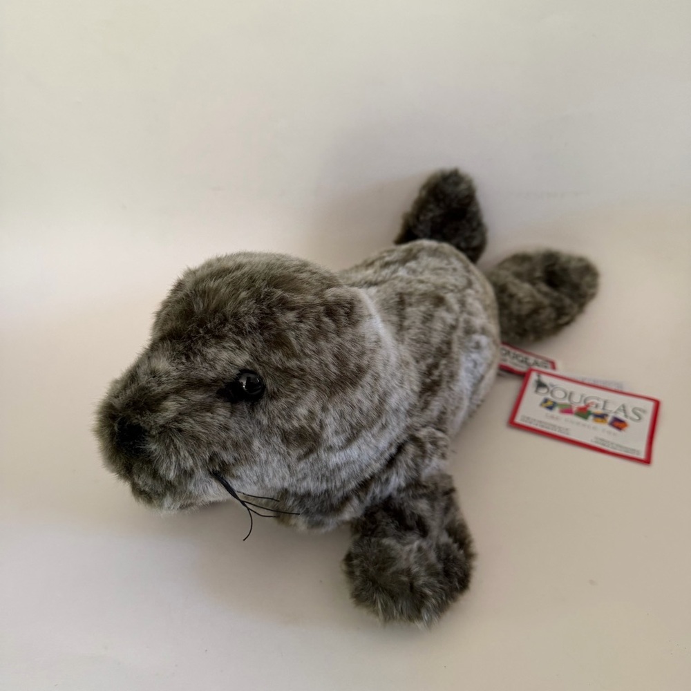 Douglas Cuddle Toys Speckles Monk Seal #260 Stuffed Animal Toy Plush